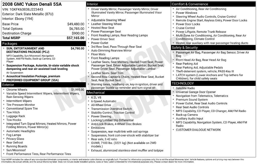 2008 GMC Yukon Denali