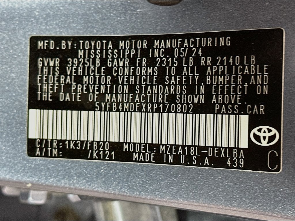 2024 Toyota Corolla LE
