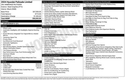 2024 Hyundai Palisade Limited