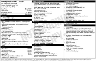 2025 Hyundai Elantra Limited