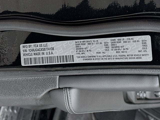 2025 Jeep Grand Cherokee GRAND CHEROKEE ALTITUDE X 4X2