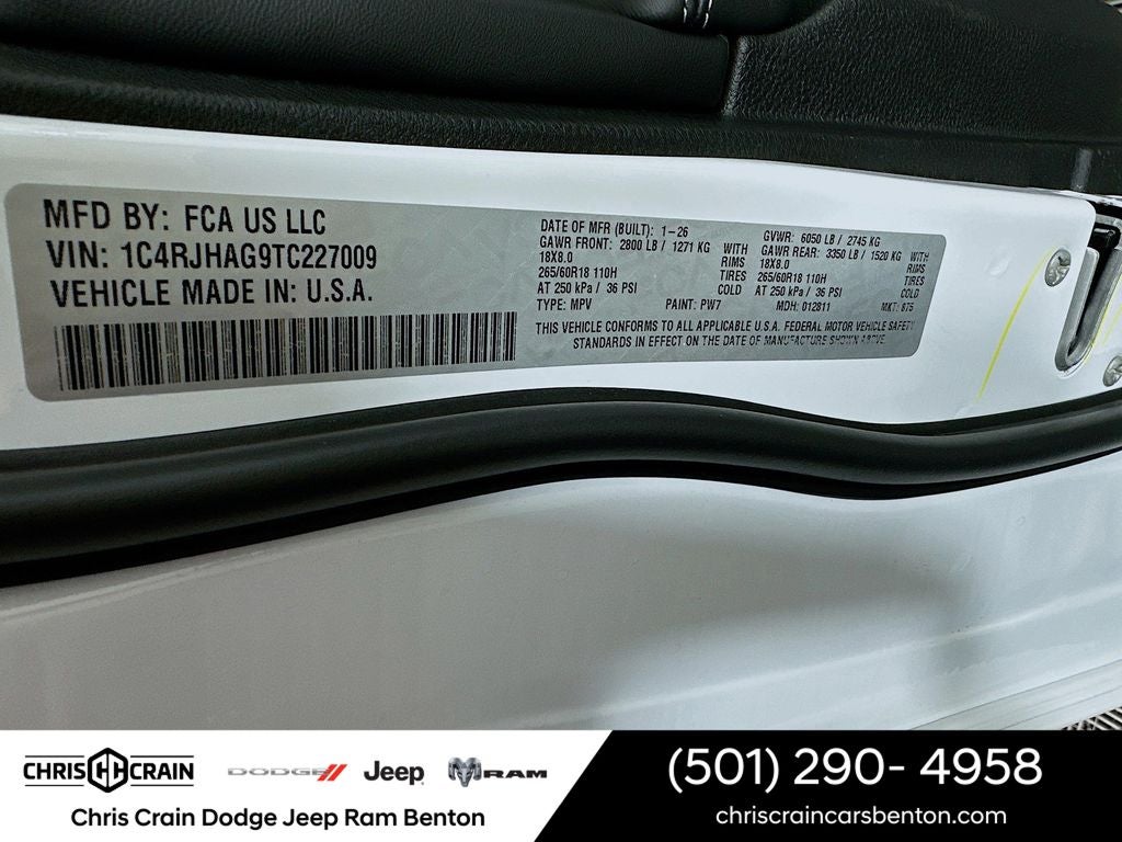 2026 Jeep Grand Cherokee GRAND CHEROKEE LAREDO X 4X4