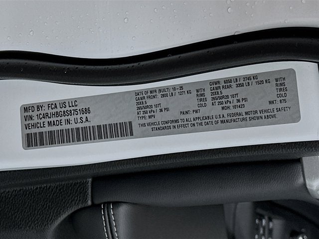 2025 Jeep Grand Cherokee GRAND CHEROKEE LIMITED 4X4