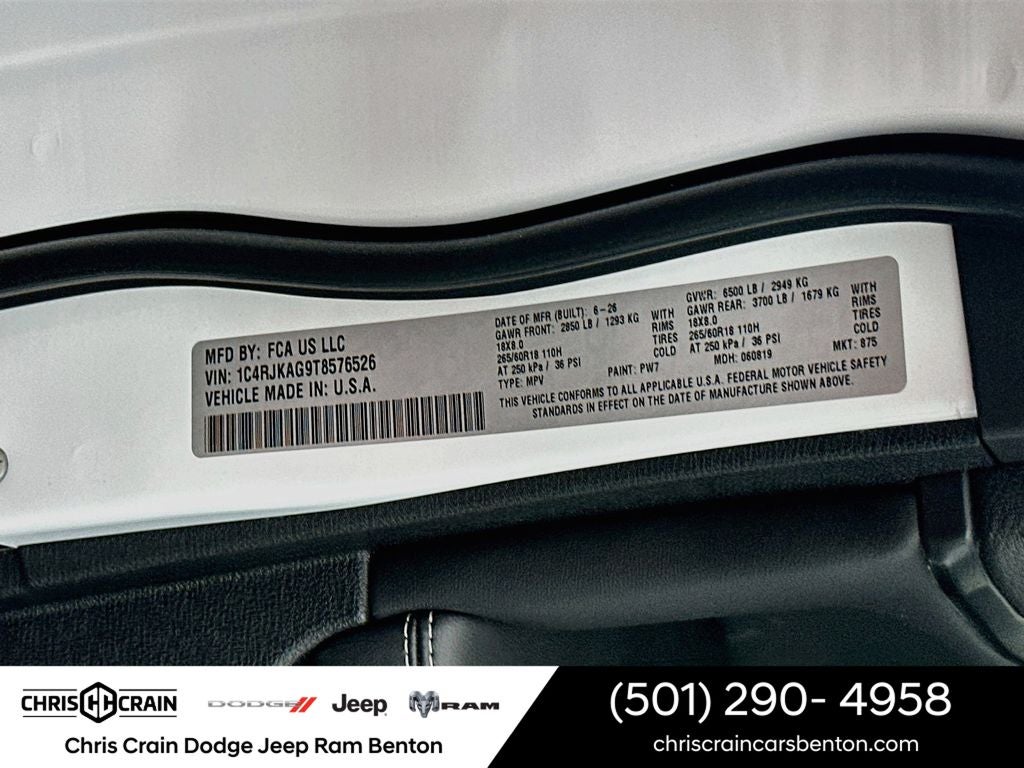 2026 Jeep Grand Cherokee GRAND CHEROKEE L LAREDO 4X4