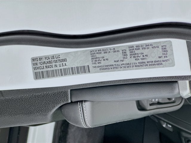 2025 Jeep Grand Cherokee GRAND CHEROKEE L LIMITED 4X4