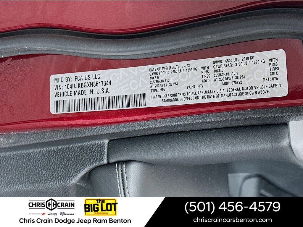 2022 Jeep Grand Cherokee L Limited 4x4