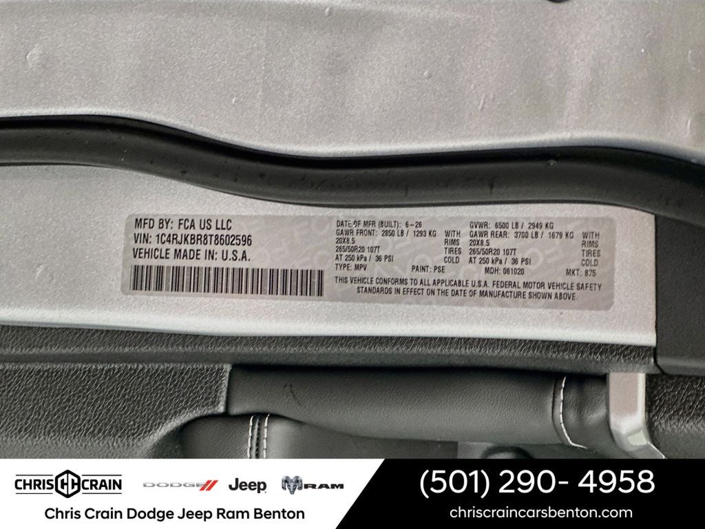 2026 Jeep Grand Cherokee GRAND CHEROKEE L LIMITED RESERVE 4X4