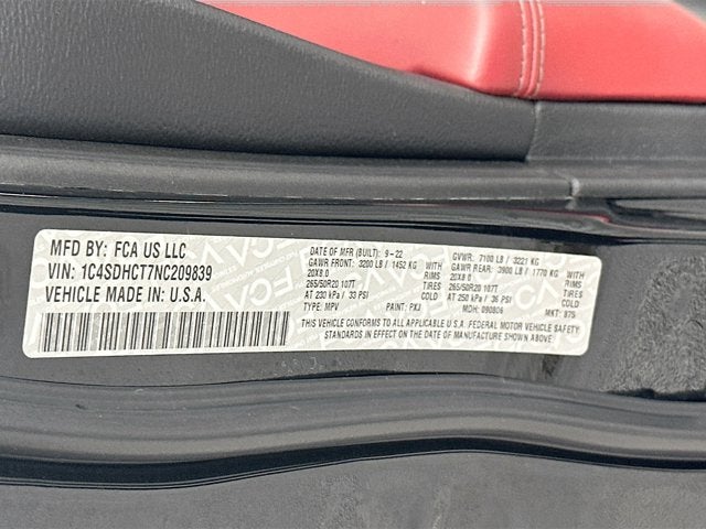 2022 Dodge Durango R/T RWD