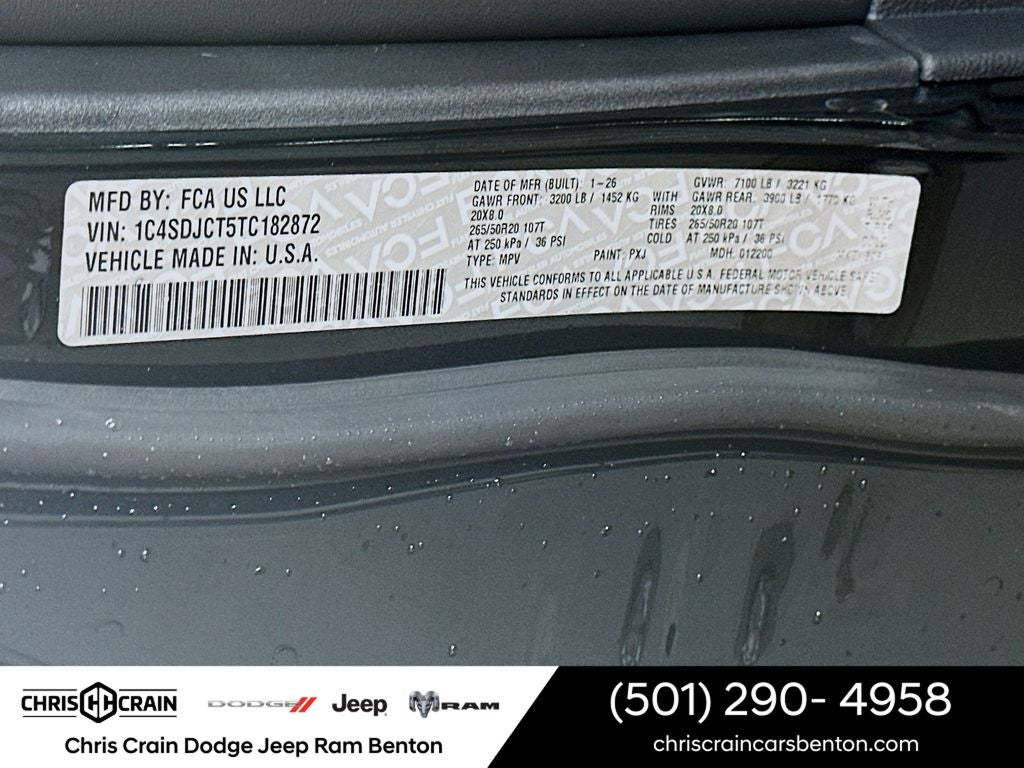 2026 Dodge Durango DURANGO GT PREMIUM AWD HEMI V8