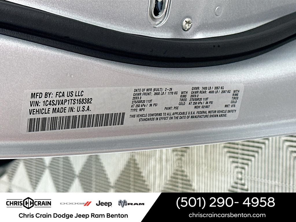 2026 Jeep Grand Wagoneer GRAND WAGONEER UPLAND 4X4