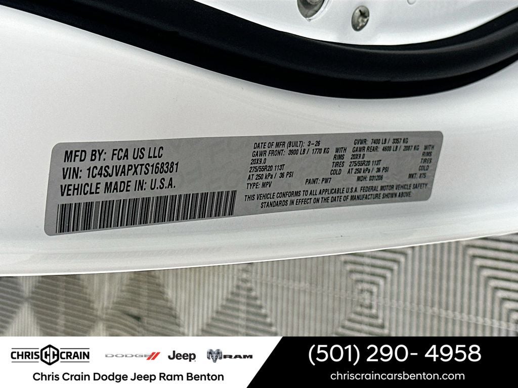 2026 Jeep Grand Wagoneer GRAND WAGONEER UPLAND 4X4