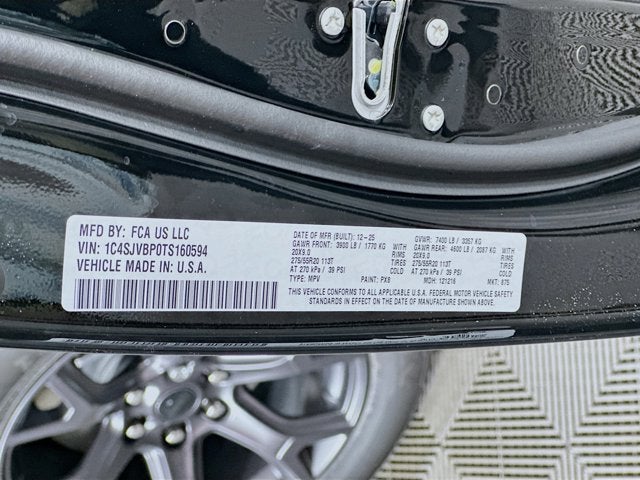 2026 Jeep Grand Wagoneer GRAND WAGONEER LIMITED ALTITUDE 4X4