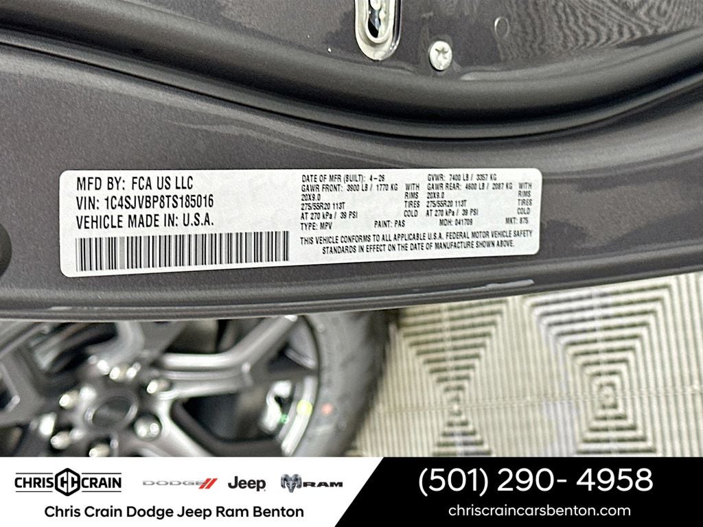2026 Jeep Grand Wagoneer GRAND WAGONEER LIMITED ALTITUDE 4X4
