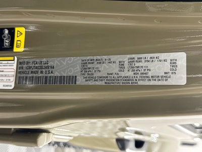 2025 Jeep Gladiator GLADIATOR WILLYS 4X4