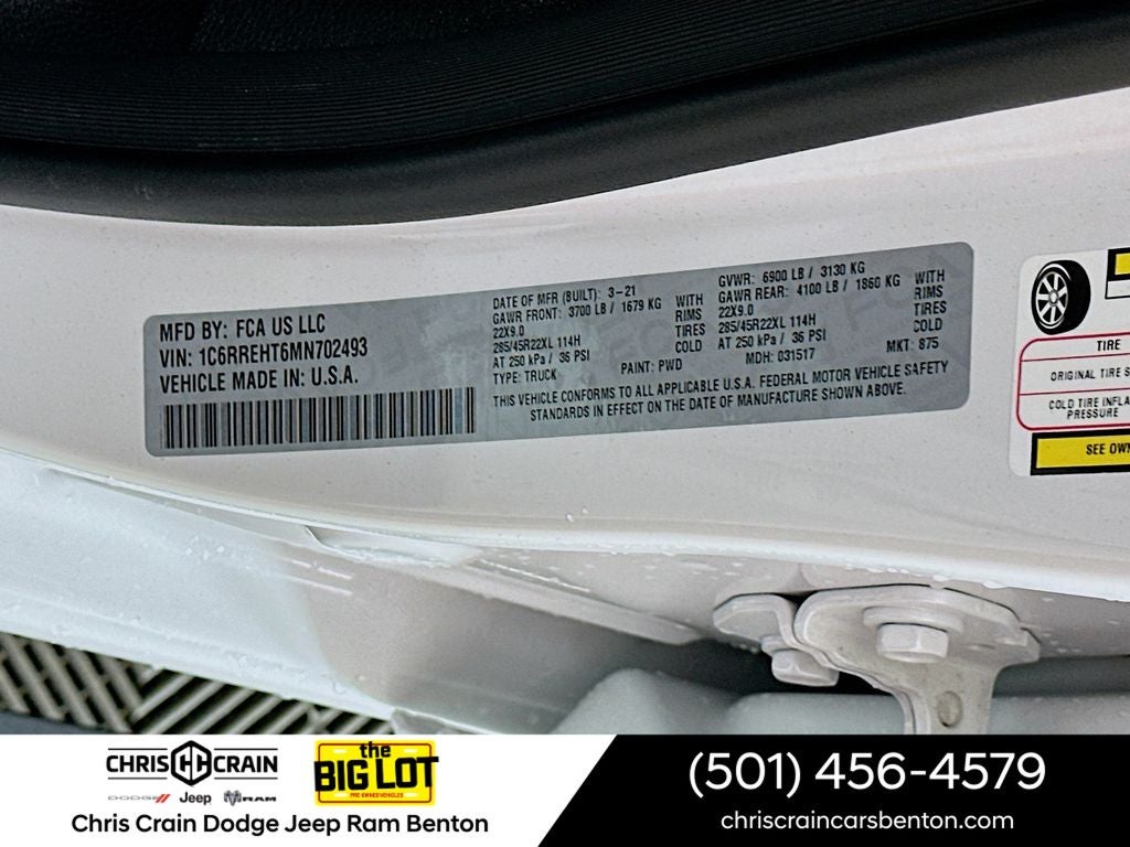 2021 RAM 1500 Limited Crew Cab 4x2 5'7' Box