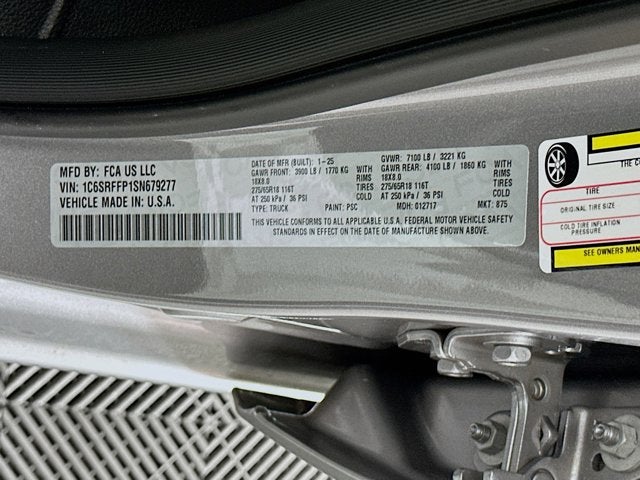 2025 RAM 1500 Big Horn Crew Cab 4x4 5'7' Box