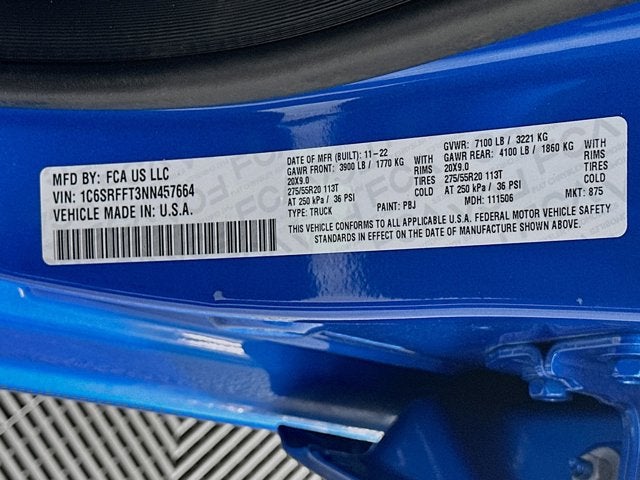 2022 RAM 1500 Big Horn Crew Cab 4x4 5'7' Box