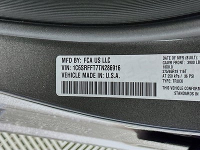 2026 RAM Ram 1500 RAM 1500 BIG HORN CREW CAB 4X4 5'7' BOX