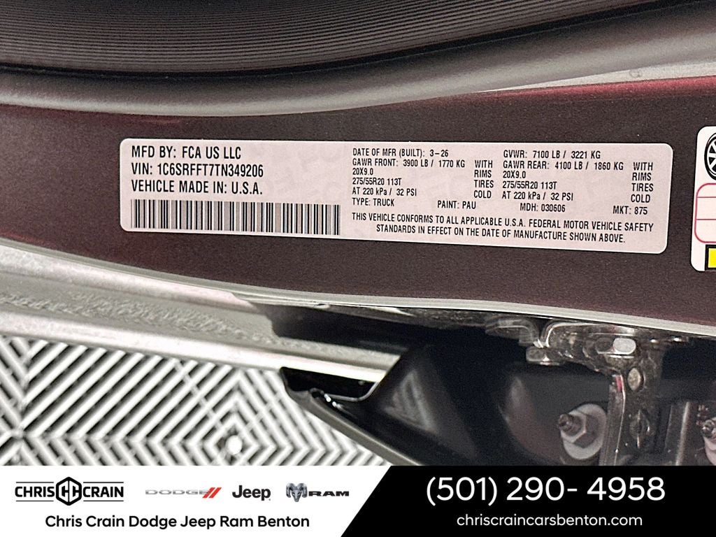 2026 RAM Ram 1500 RAM 1500 BIG HORN CREW CAB 4X4 5'7' BOX