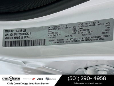 2026 RAM Ram 1500 RAM 1500 BIG HORN CREW CAB 4X4 5'7' BOX