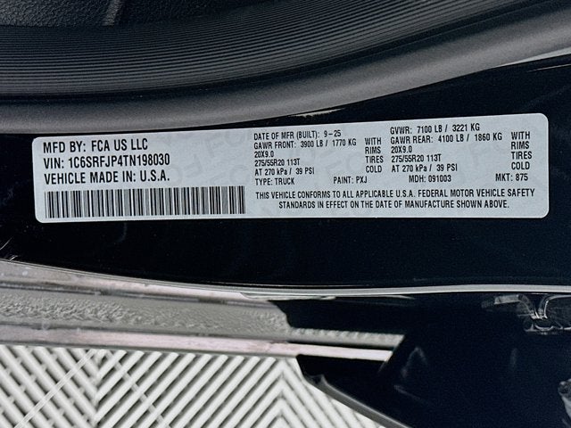 2026 RAM Ram 1500 RAM 1500 LARAMIE CREW CAB 4X4 5'7' BOX