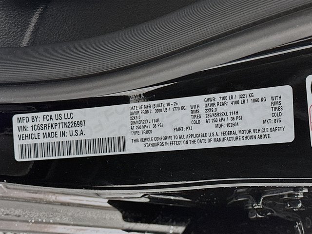 2026 RAM Ram 1500 RAM 1500 TUNGSTEN CREW CAB 4X4