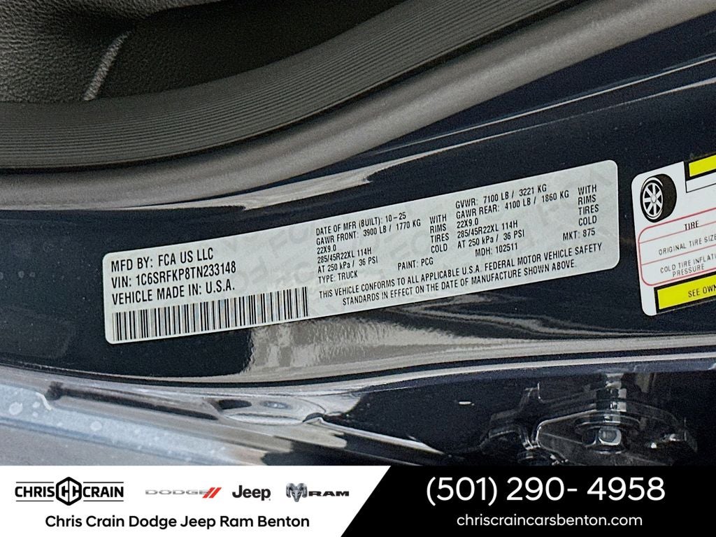 2026 RAM Ram 1500 RAM 1500 TUNGSTEN CREW CAB 4X4