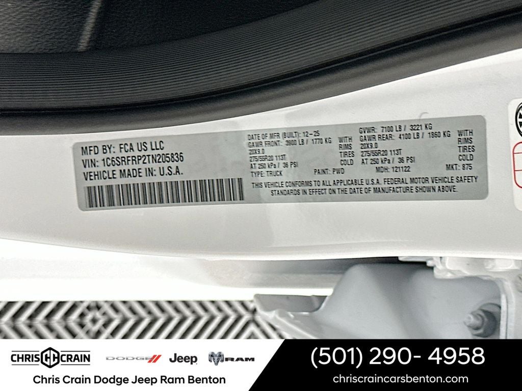 2026 RAM Ram 1500 RAM 1500 LARAMIE CREW CAB 4X4 6'4' BOX