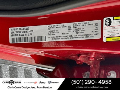 2026 RAM Ram 1500 RAM 1500 RHO CREW CAB 4X4 5'7' BOX