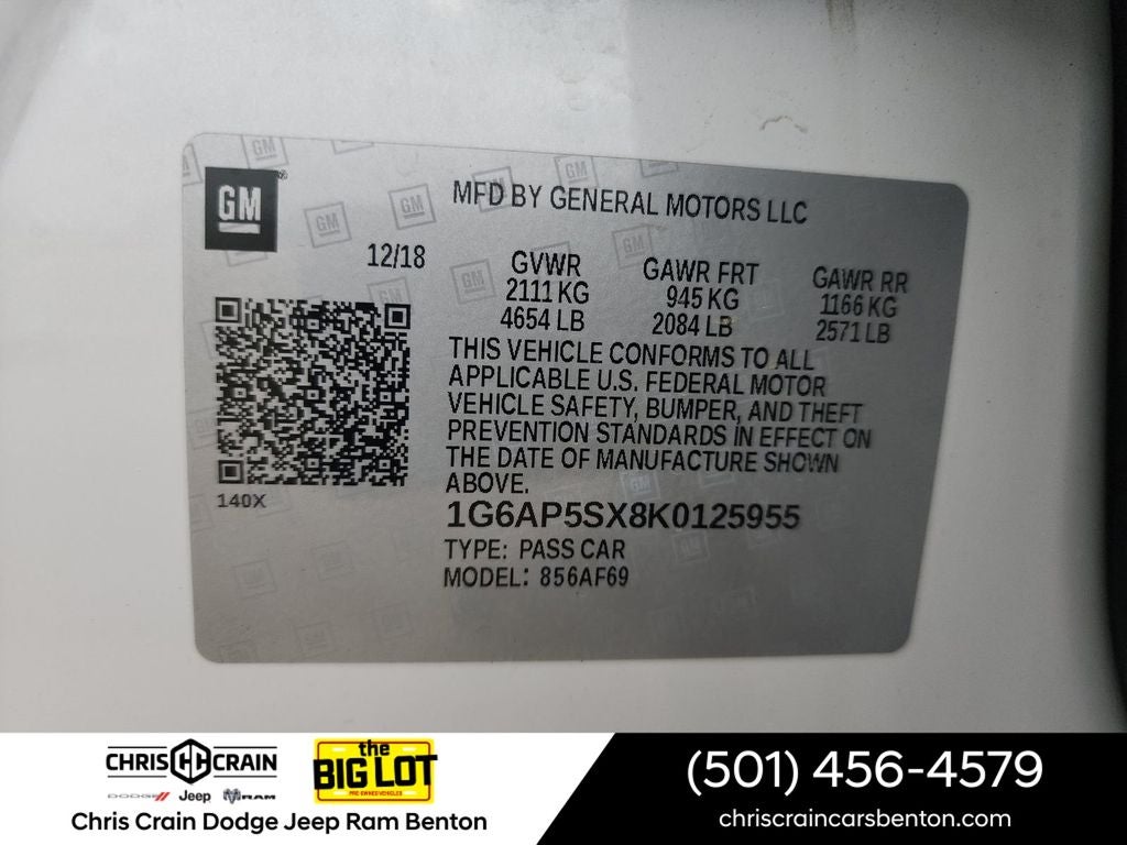 2019 Cadillac CTS Standard