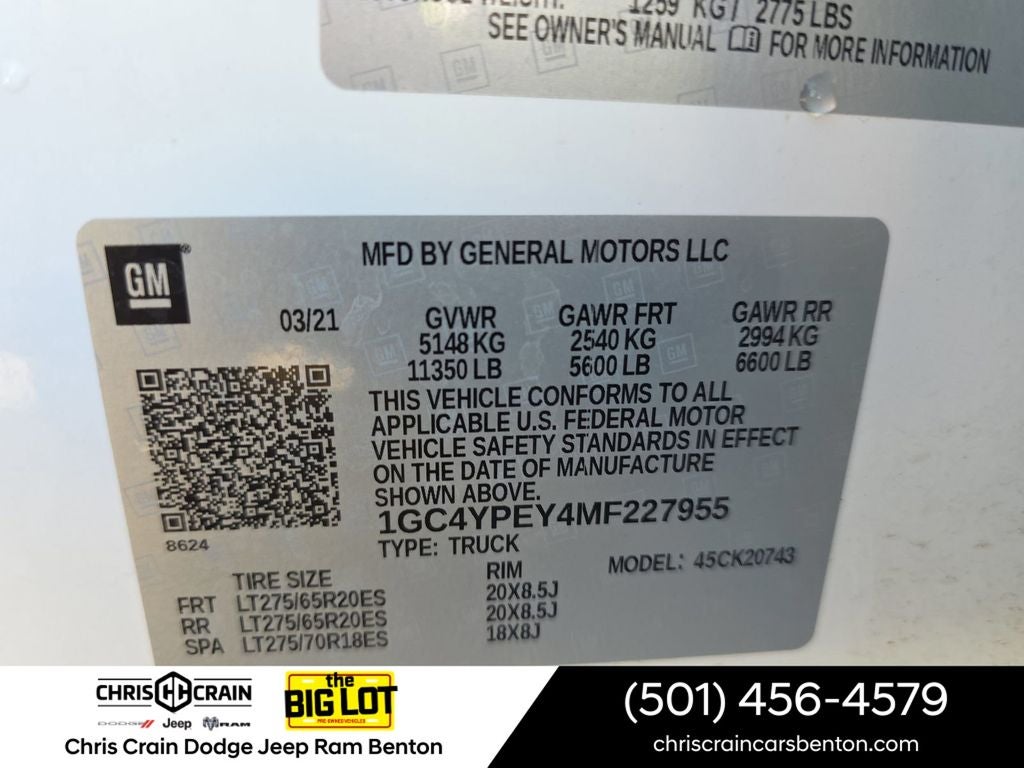 2021 Chevrolet Silverado 2500HD 4WD Crew Cab Standard Bed LTZ