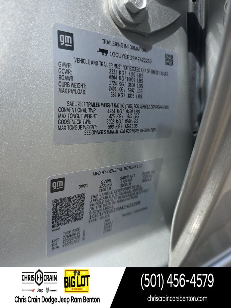 2021 Chevrolet Silverado 1500 4WD Crew Cab Short Bed RST