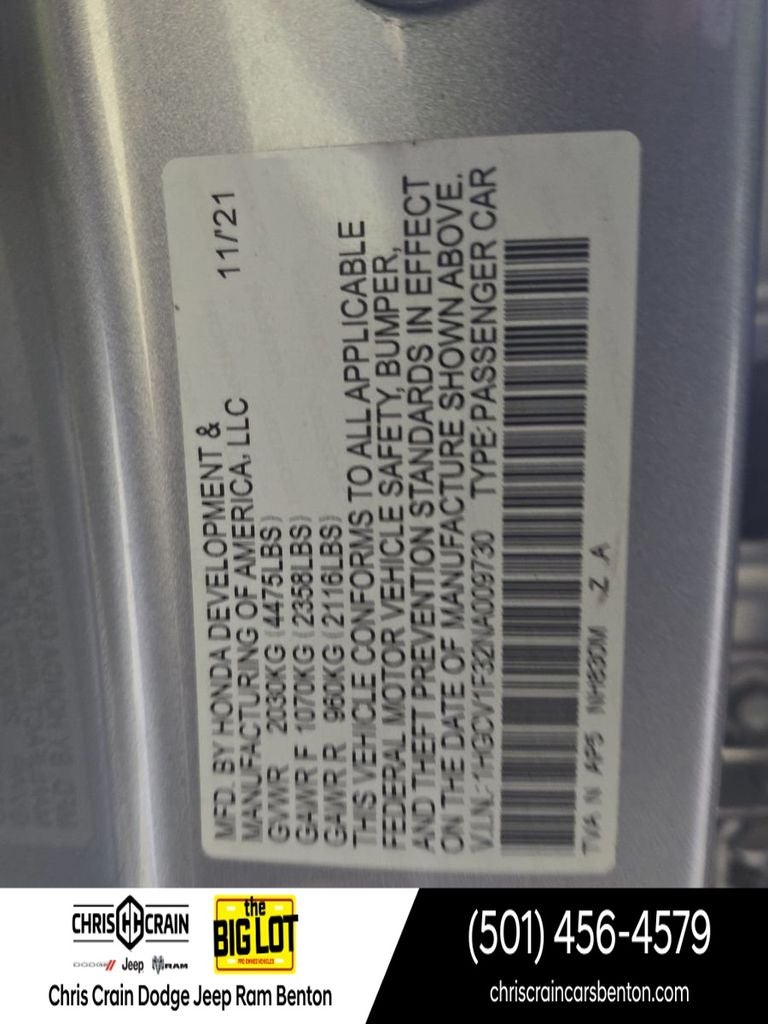 2022 Honda Accord Sport