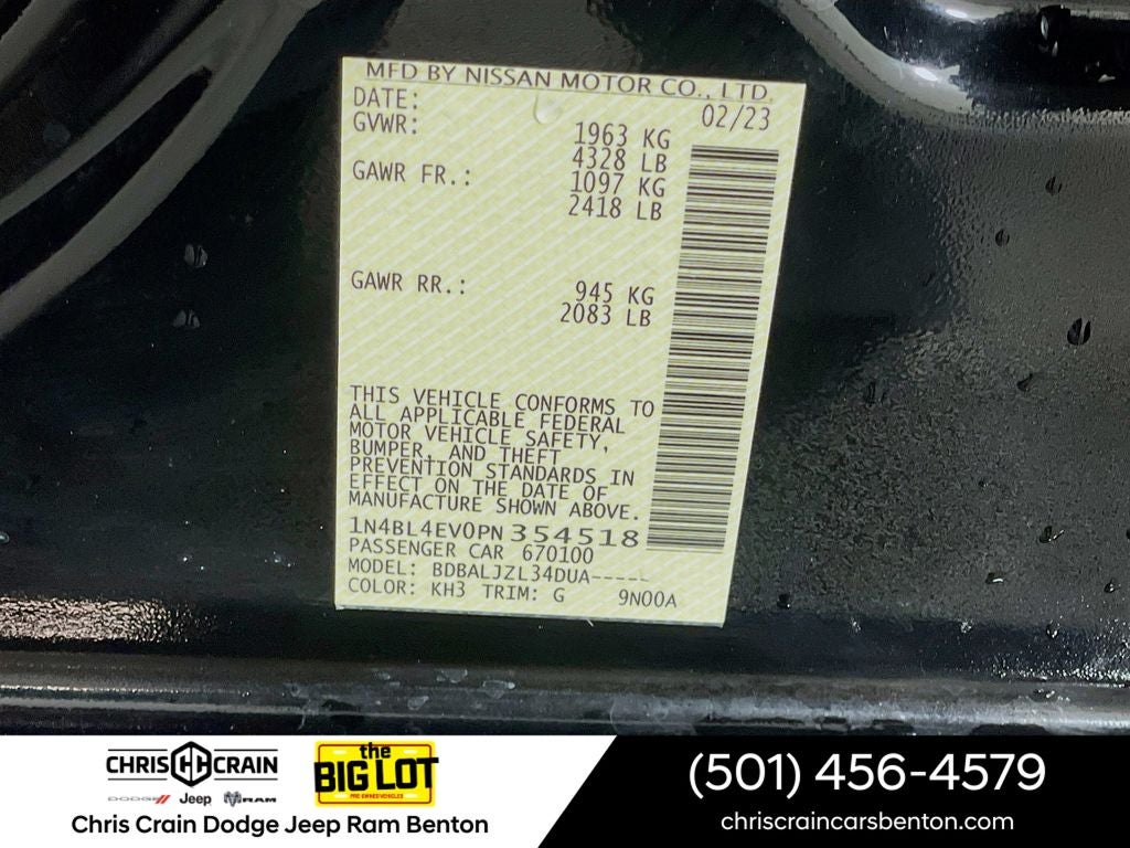 2023 Nissan Altima SL FWD