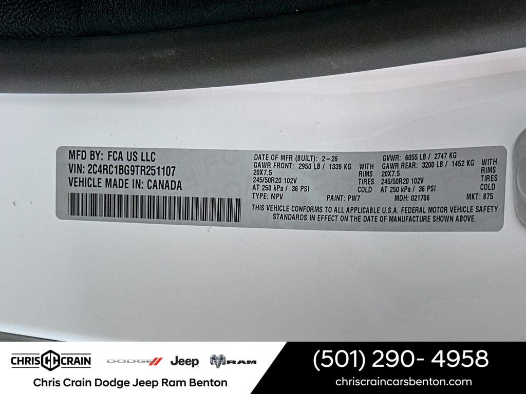 2026 Chrysler Pacifica PACIFICA SELECT