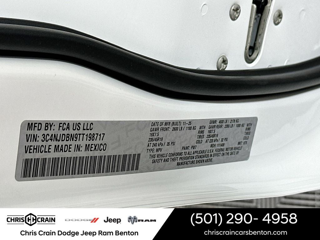 2026 Jeep Compass COMPASS LATITUDE ALTITUDE 4X4