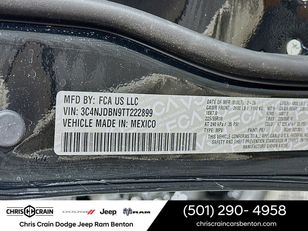 2026 Jeep Compass COMPASS LATITUDE ALTITUDE 4X4