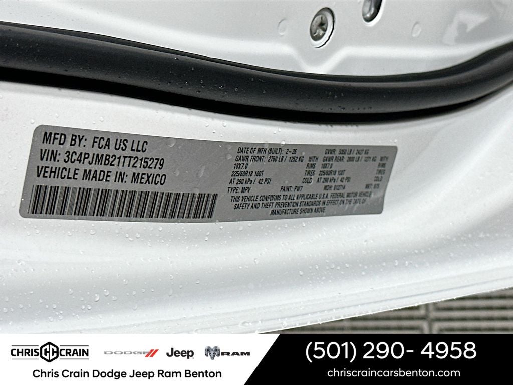 2026 Jeep Cherokee CHEROKEE LIMITED 4X4