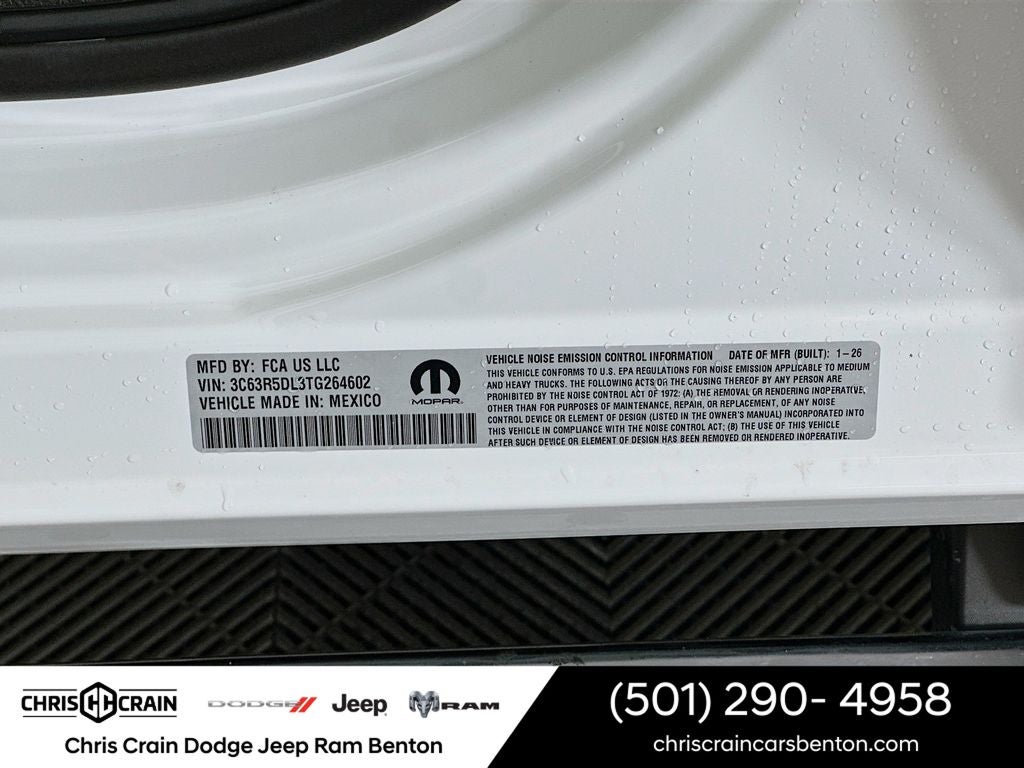 2026 RAM Ram 2500 RAM 2500 BIG HORN CREW CAB 4X4 6'4' BOX