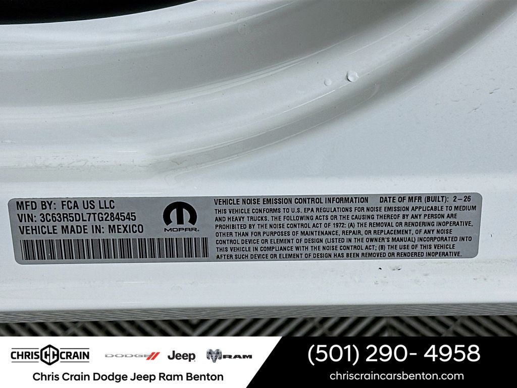 2026 RAM Ram 2500 RAM 2500 BIG HORN CREW CAB 4X4 6'4' BOX