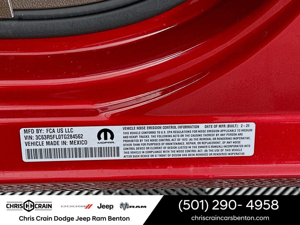 2026 RAM Ram 2500 RAM 2500 LARAMIE CREW CAB 4X4 6'4' BOX