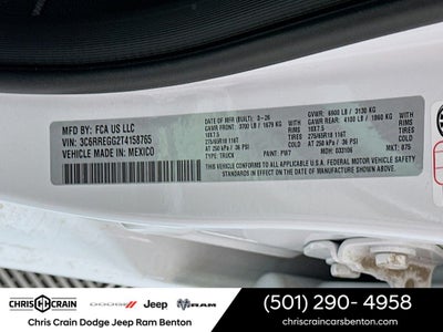 2026 RAM Ram 1500 RAM 1500 TRADESMAN CREW CAB 4X2 5'7' BOX