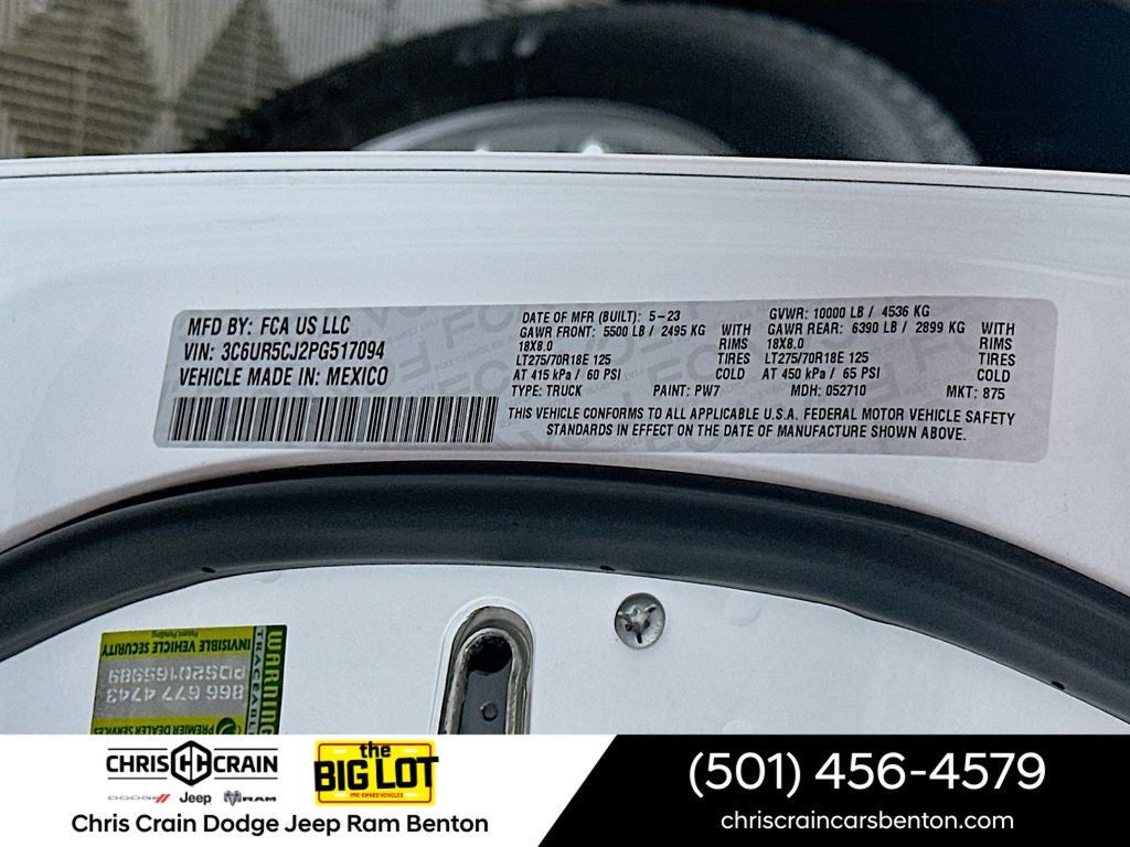 2023 RAM 2500 Tradesman Crew Cab 4x4 6'4' Box