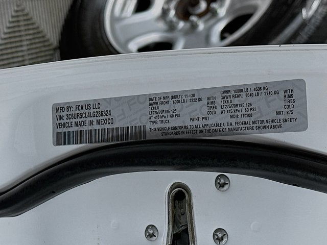 2020 RAM 2500 Tradesman Crew Cab 4X4 6'4' Box