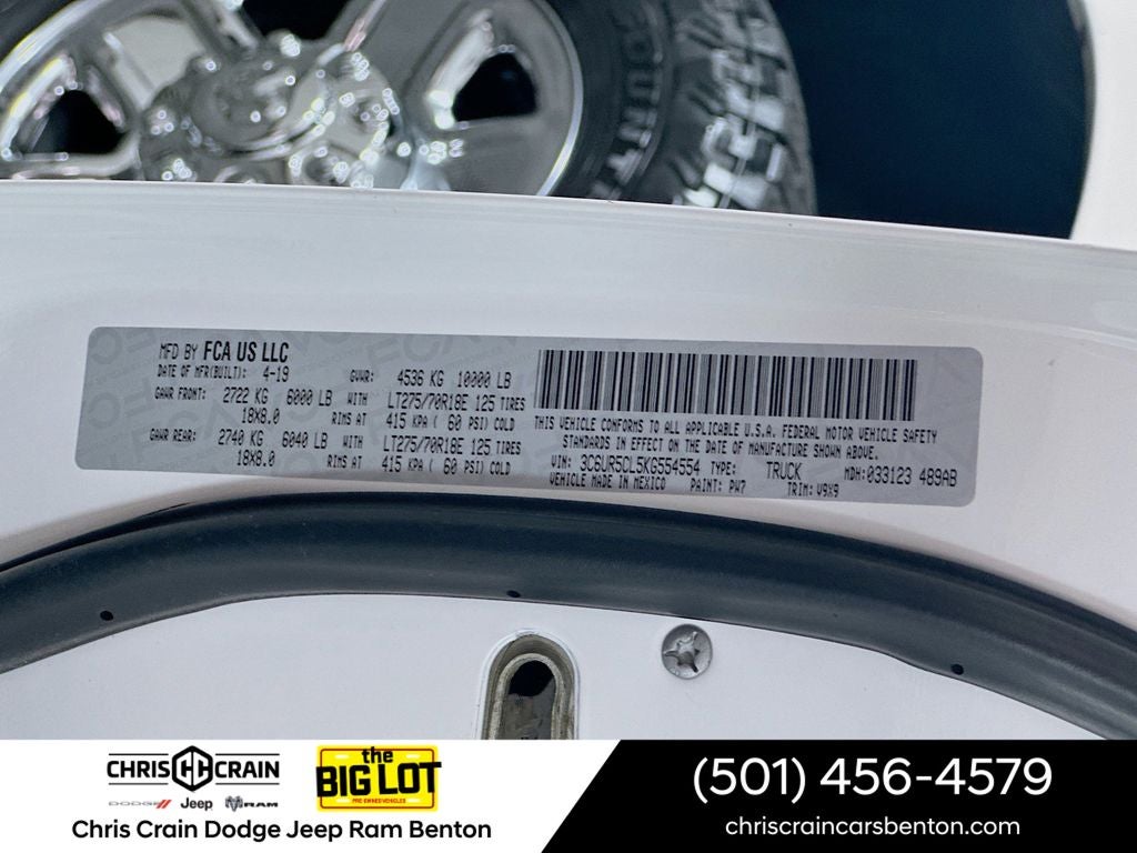 2019 RAM 2500 Tradesman Crew Cab 4x4 6'4' Box