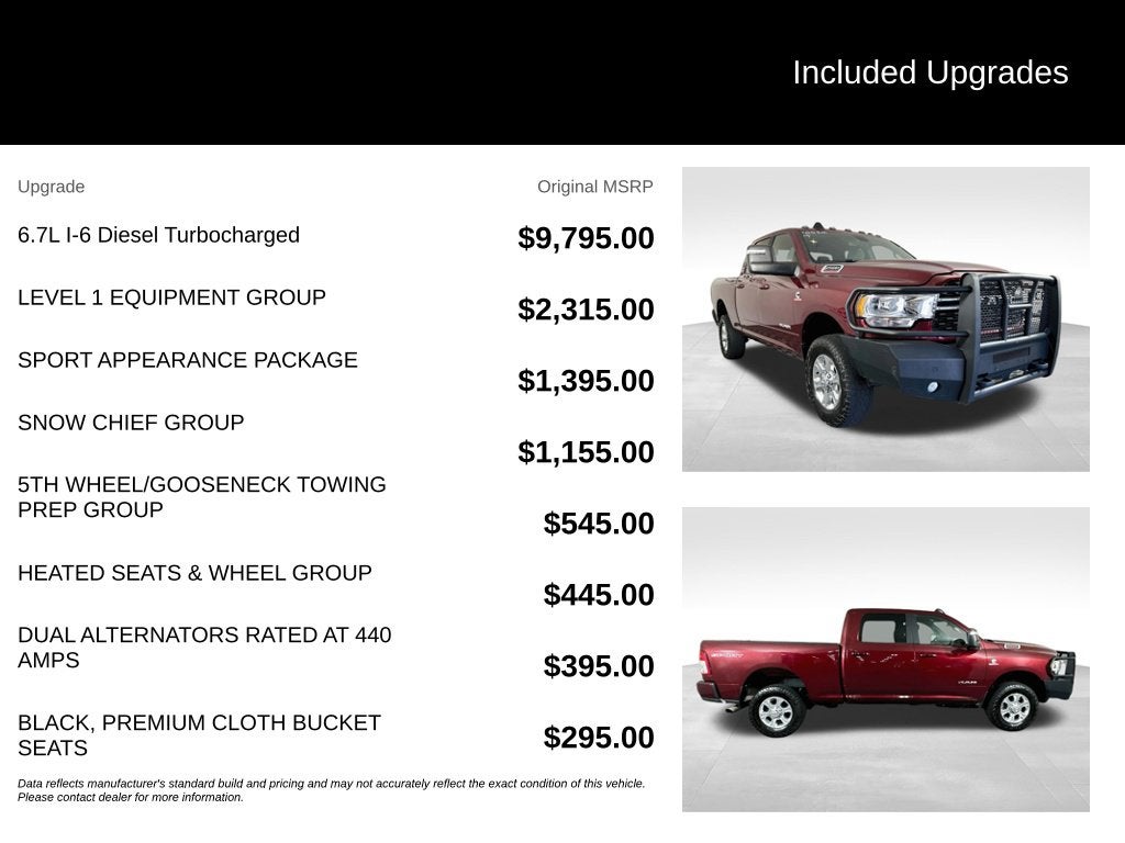 2023 RAM 2500 Big Horn Crew Cab 4x4 6'4' Box