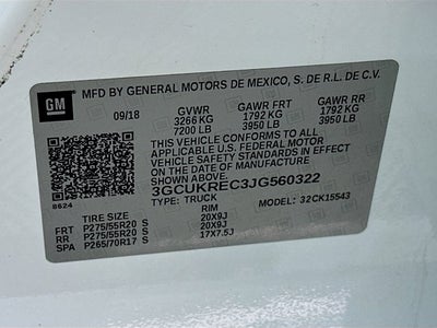 2018 Chevrolet Silverado 1500 2LT