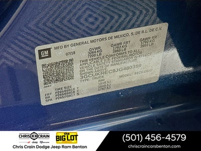 2018 Chevrolet Silverado 1500 1LT