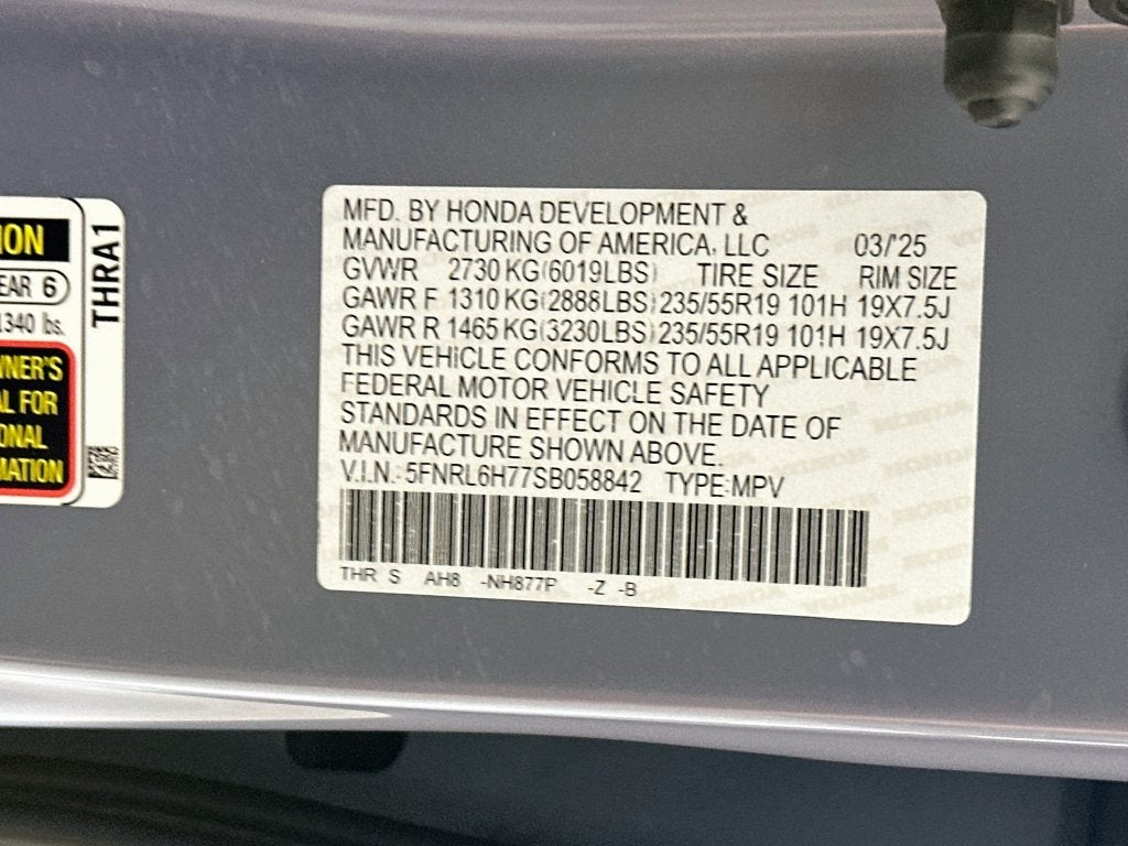 2025 Honda Odyssey Sport-L