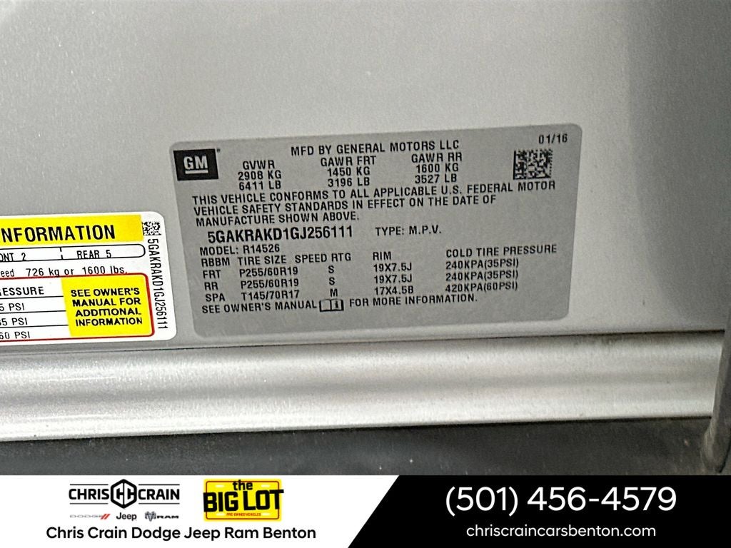 2016 Buick Enclave Convenience